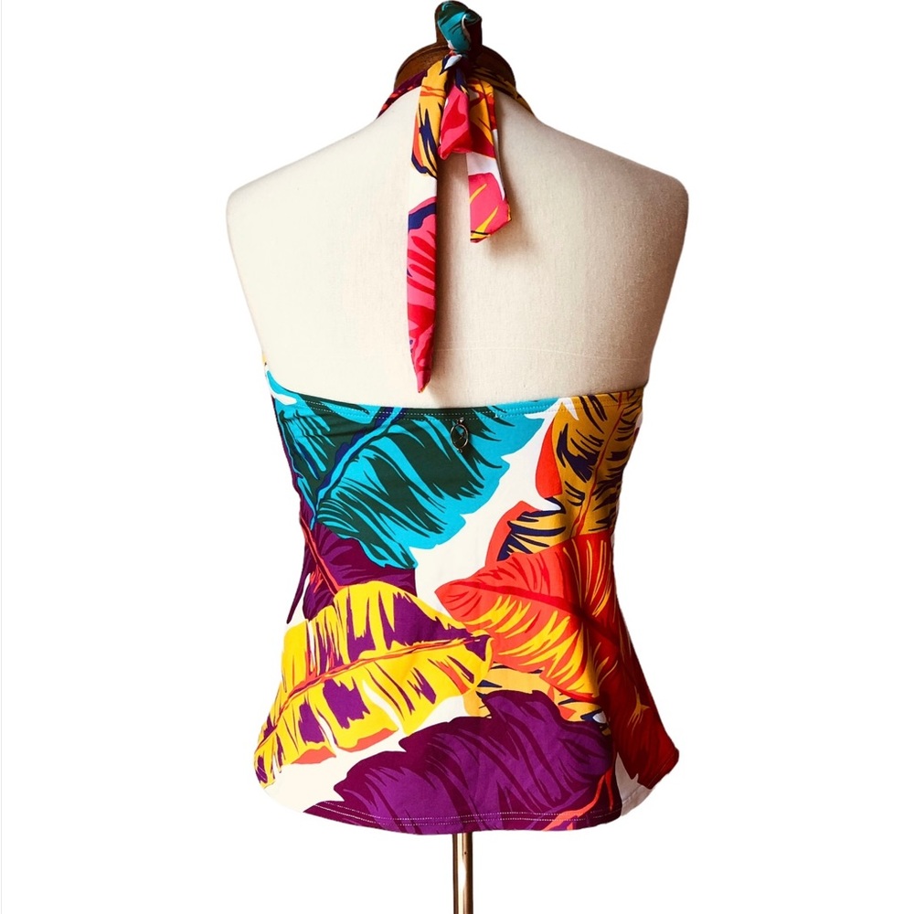 Jantzen Tankini Top Swimwear, Sz 10, Halter Style - Picture 2 of 7